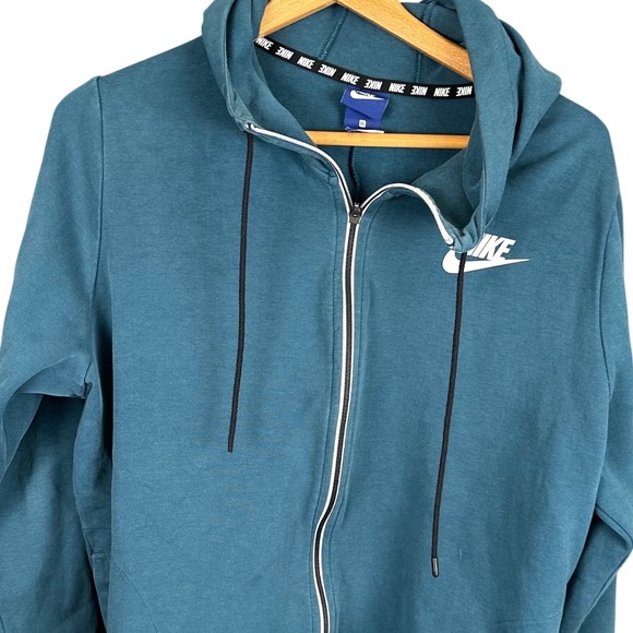 Nike Other - Nike Mens Full Zip Hoodie Teal Blue Swoosh Logo XL Sportswear AJ6318-401